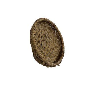 Handwoven Round Wicker Basket